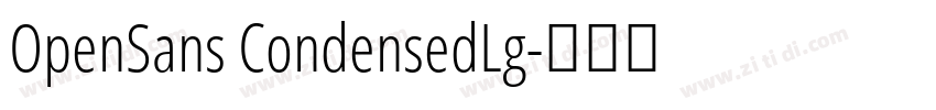 OpenSans CondensedLg字体转换